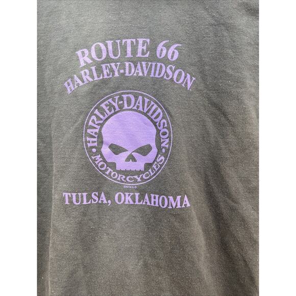 Harley Davidson Grey Hoodie • Large Purple Letters Women’s - Picture 6 of 6